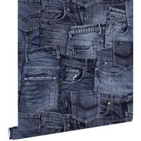 TAPETE Jeansstoff 53 cm x 10.05 m - Blau, Papier (53/1000cm) - ESTAhome