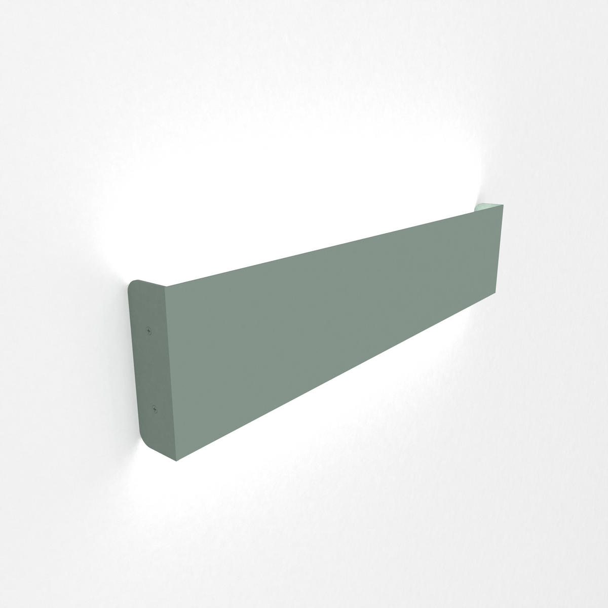 LED-WANDLEUCHTE - Grün, Metall (50.4/11/3.6cm) - Lumicom