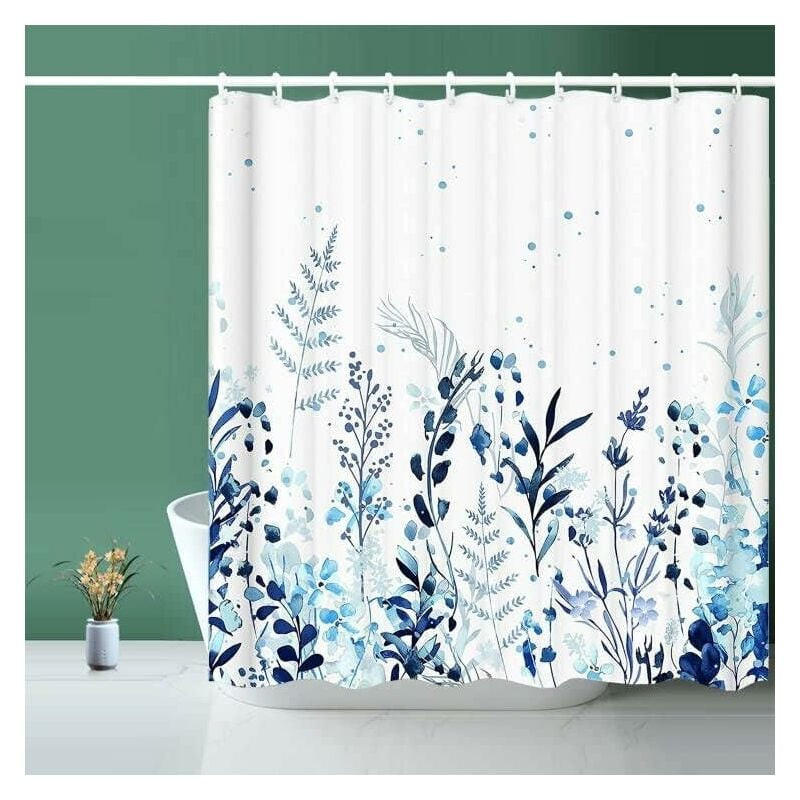 Mcboson Duschvorhang Blau 180x180 cm