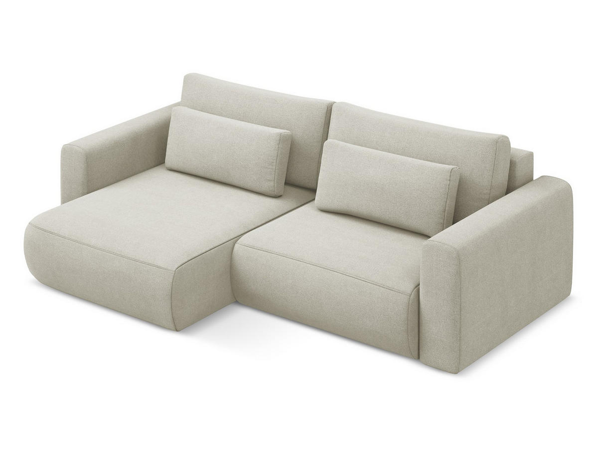 POUF Chenille Stoff Pink - Pink/Hellrosa, Kunststoff/Textil (65/40/65cm) - Makamii