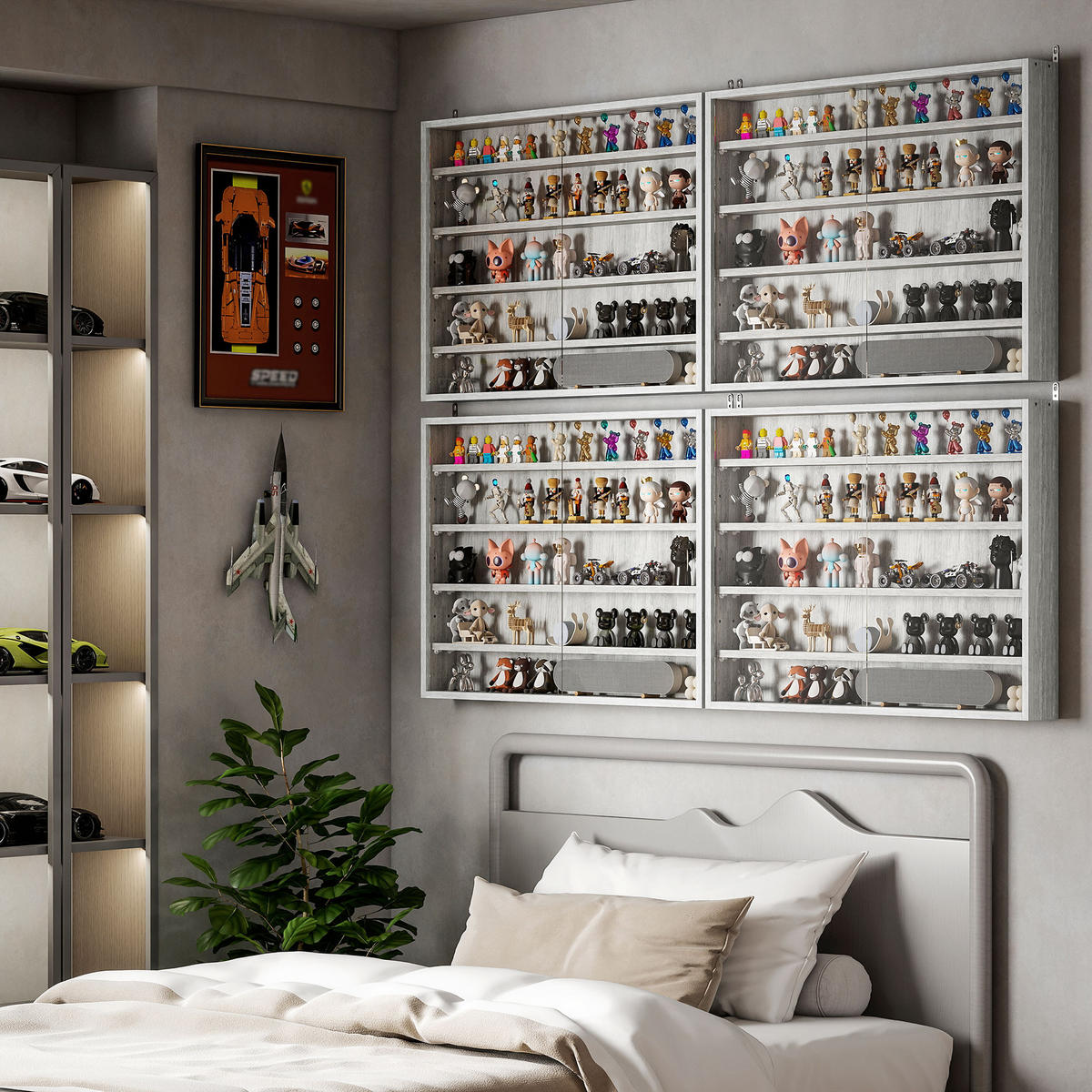 BÜCHERREGAL 80/9,5/60 cm Grau - Grau, Karton (80.01/59.69/9.53cm)