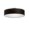 LED-DECKENLAMPE Ø50cm, Lampenschirm Stoff Schwarz - Schwarz, Textil (50/50/17cm) - meineWunschleuchte