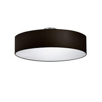 LED-DECKENLAMPE Ø50cm, Lampenschirm Stoff Schwarz - Schwarz, Textil (50/50/17cm) - meineWunschleuchte
