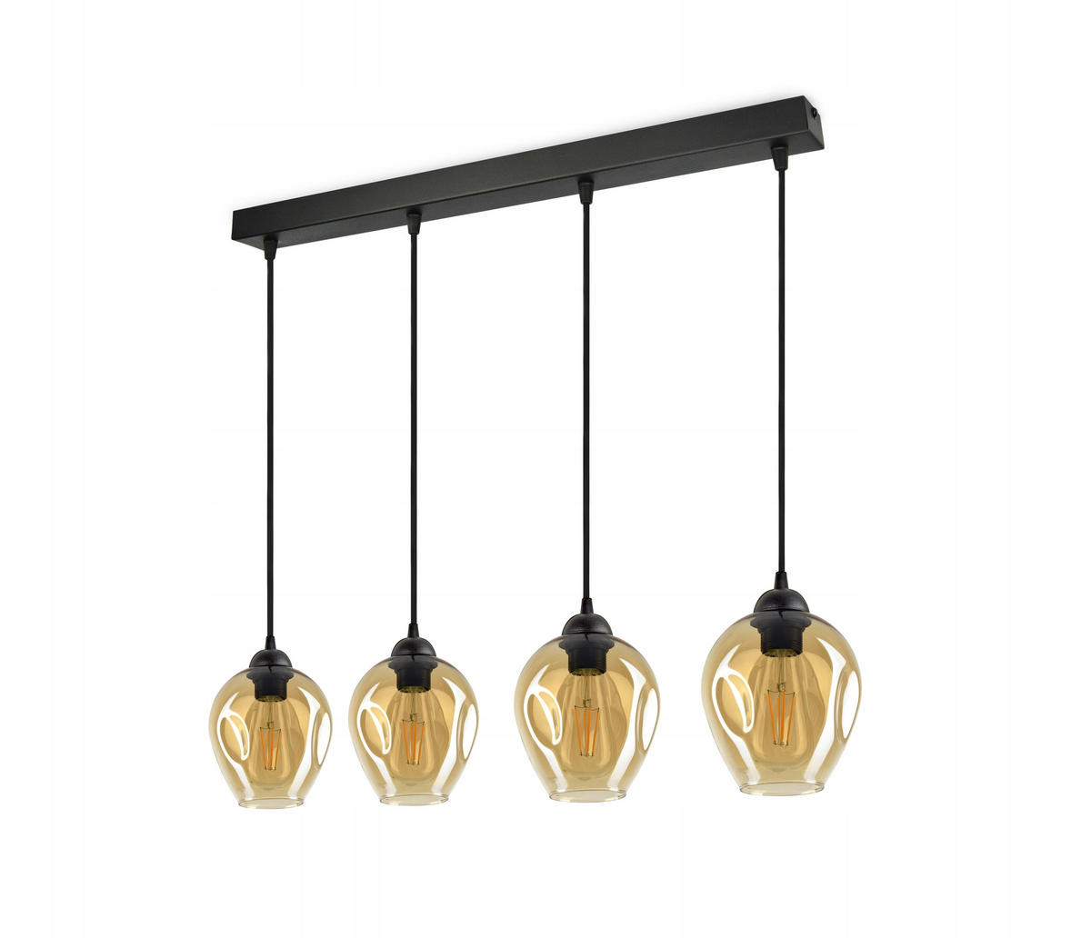 PENDELLEUCHTE Hegel - Transparent/Schwarz, Glas/Metall (15/65/80cm) - kiki design