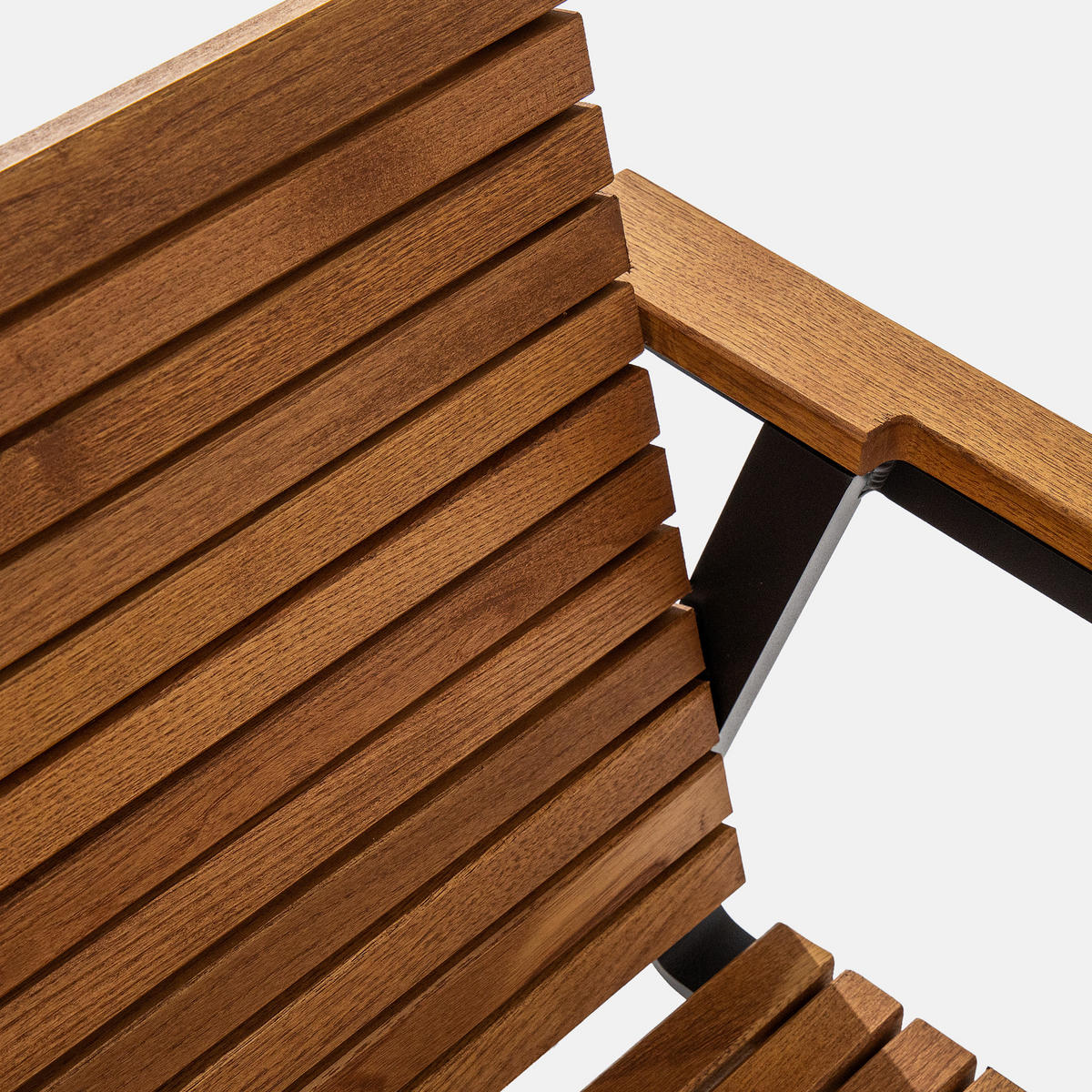 GARTENMÖBELSET ARIATO 3-tlg - Anthrazit/Braun, Holz/Metall - KONSIMO®