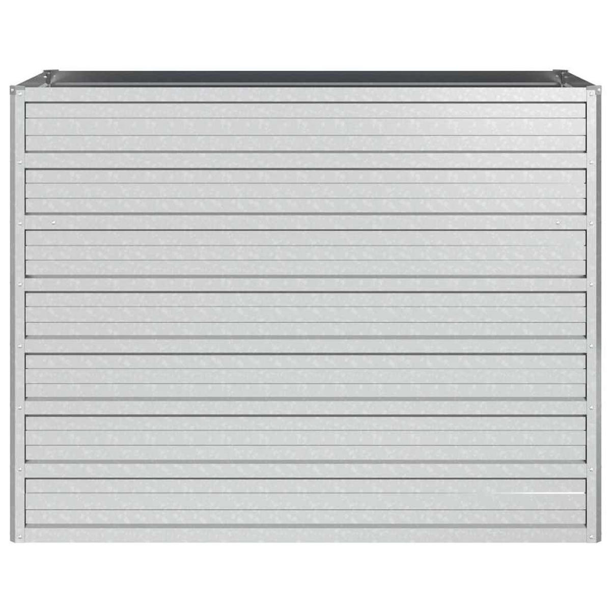 GARTEN-HOCHBEET 100x40x77 cm Verzinkter Stahl Silber - Silberfarben, Metall (100/77/40cm)
