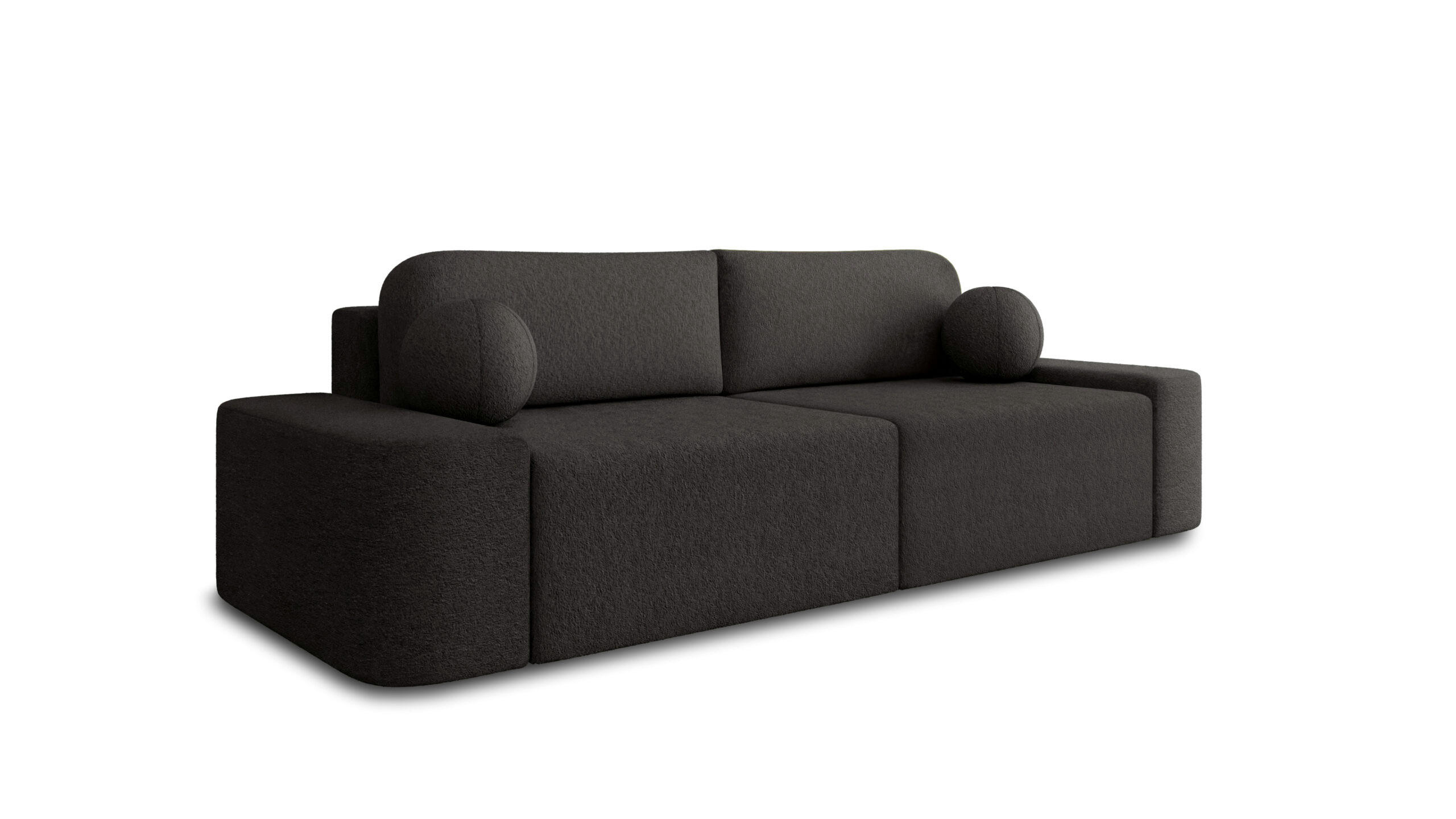SOFA Lisbon - Schwarz (Arena 19) - Schwarz, Holzwerkstoff (268/85/110cm)