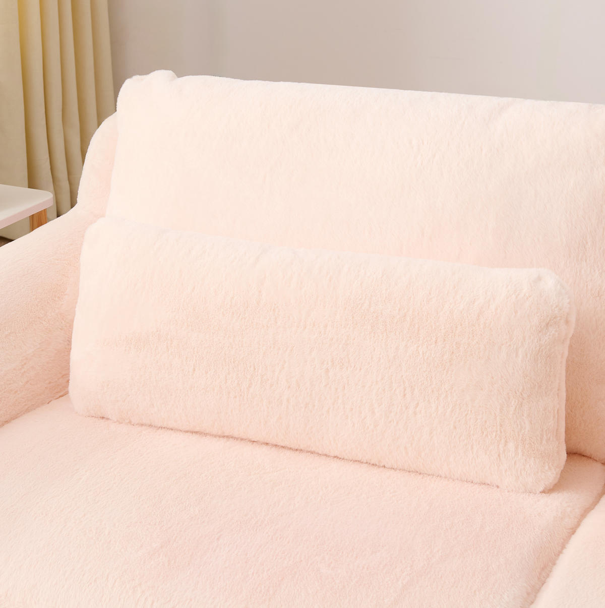 SOFA 2-Sitzer mit USB-Anschluss und Seitentasche Pink - Pink, Kunststoff (208/81/101cm) - Meubliv