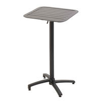 HOCHTISCH 60 x 60 cm, Schwarz - Schwarz, Metall (60/60/108cm) - Oviala