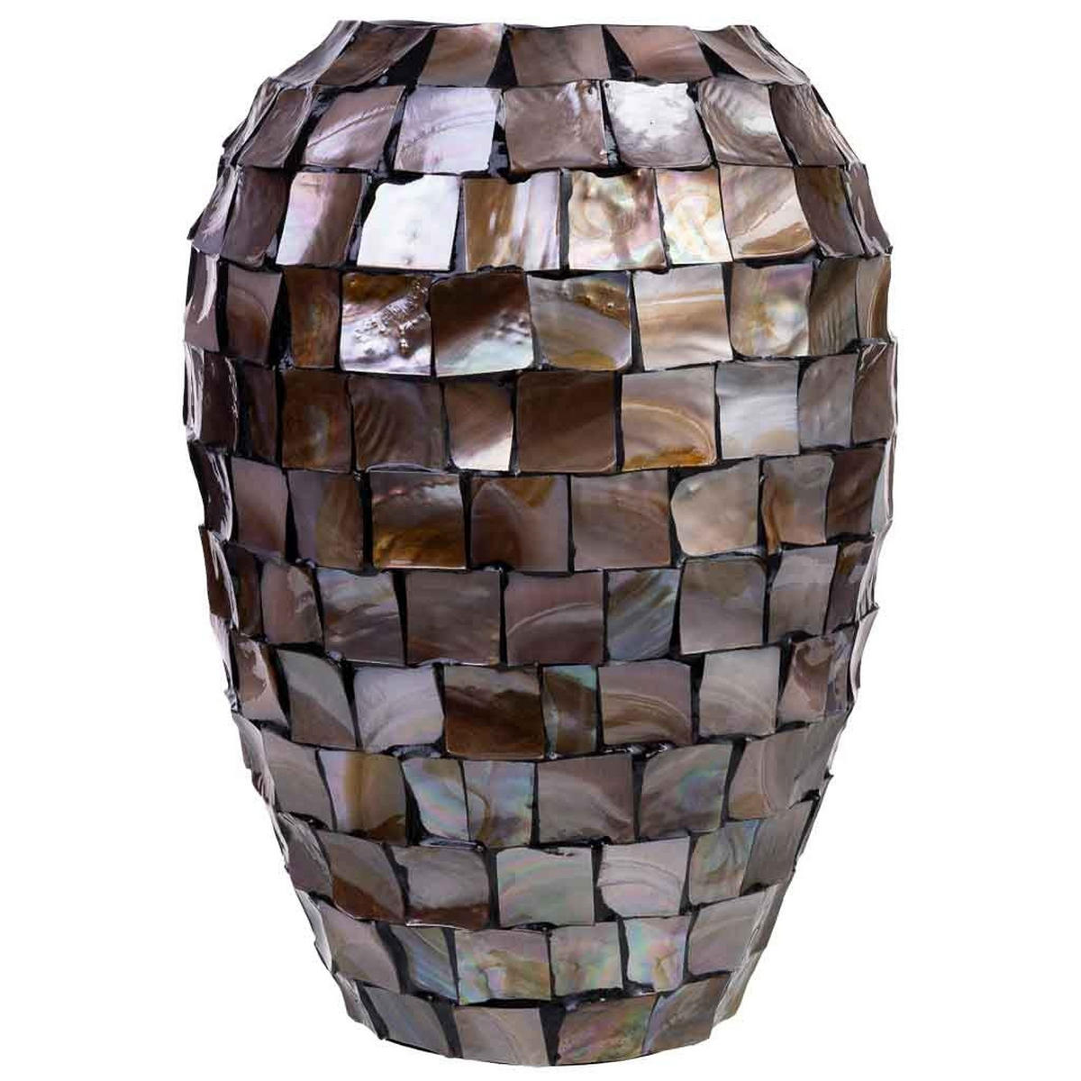 VASE aus Holz, braun, 24x35cm - Braun, Holz (35cm) - Wanderlust