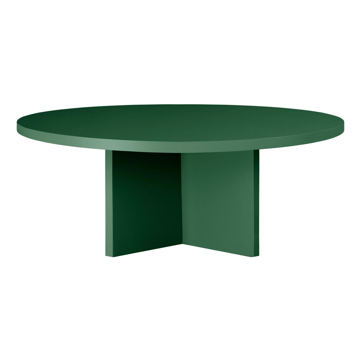 COUCHTISCH Runder, mit laminiertem 3 cm, Zedergrün, 100 cm - Grün, Holzwerkstoff (100/100/42cm) - RNT By Really Nice Things