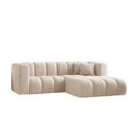 ECKSOFA L-form Sofa Grand modular stoff Haga Ecru Rechts - Ecru, Holz (227/179cm) - Kaiser Möbel