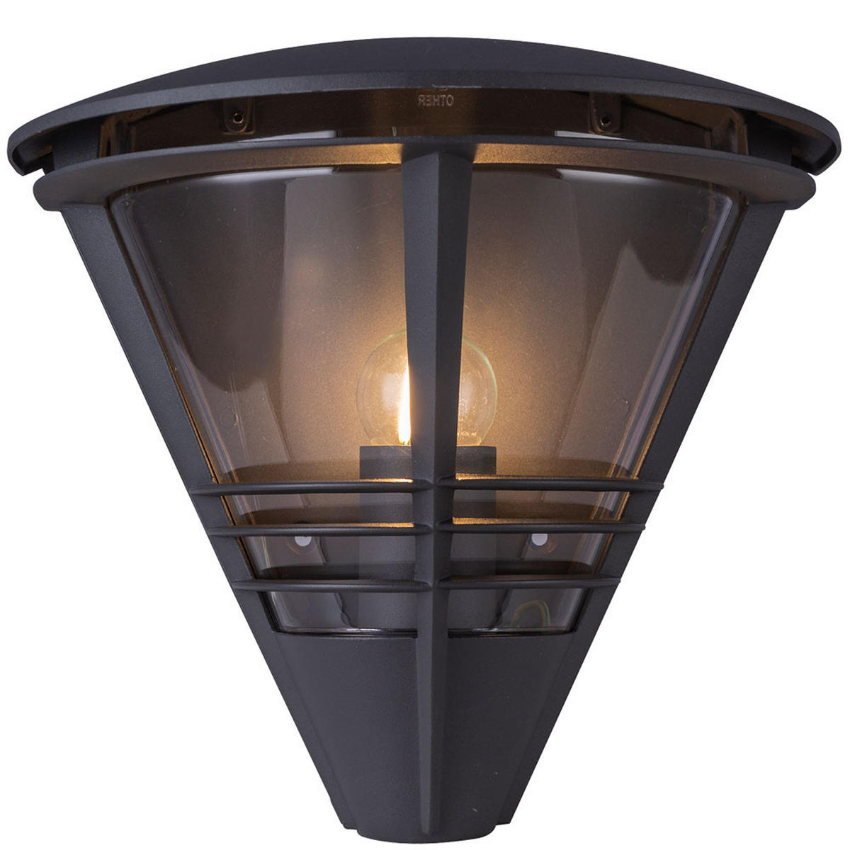 LED WANDLAMPE Aluminium Anthrazit - Anthrazit, Metall (16.5/27/25cm) - Globo Lighting