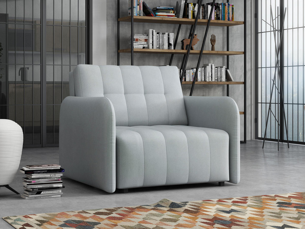SCHLAFSOFA Viva Grand I - Hellgrau/Schwarz, Holz/Kunststoff (98/85/95cm) - MIRJAN24
