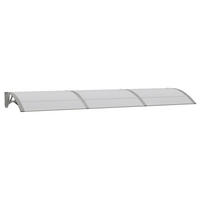 TÜRVORDACH Grau 300x75 cm Polycarbonat - Grau, Textil (300/23/75cm) - furnicato