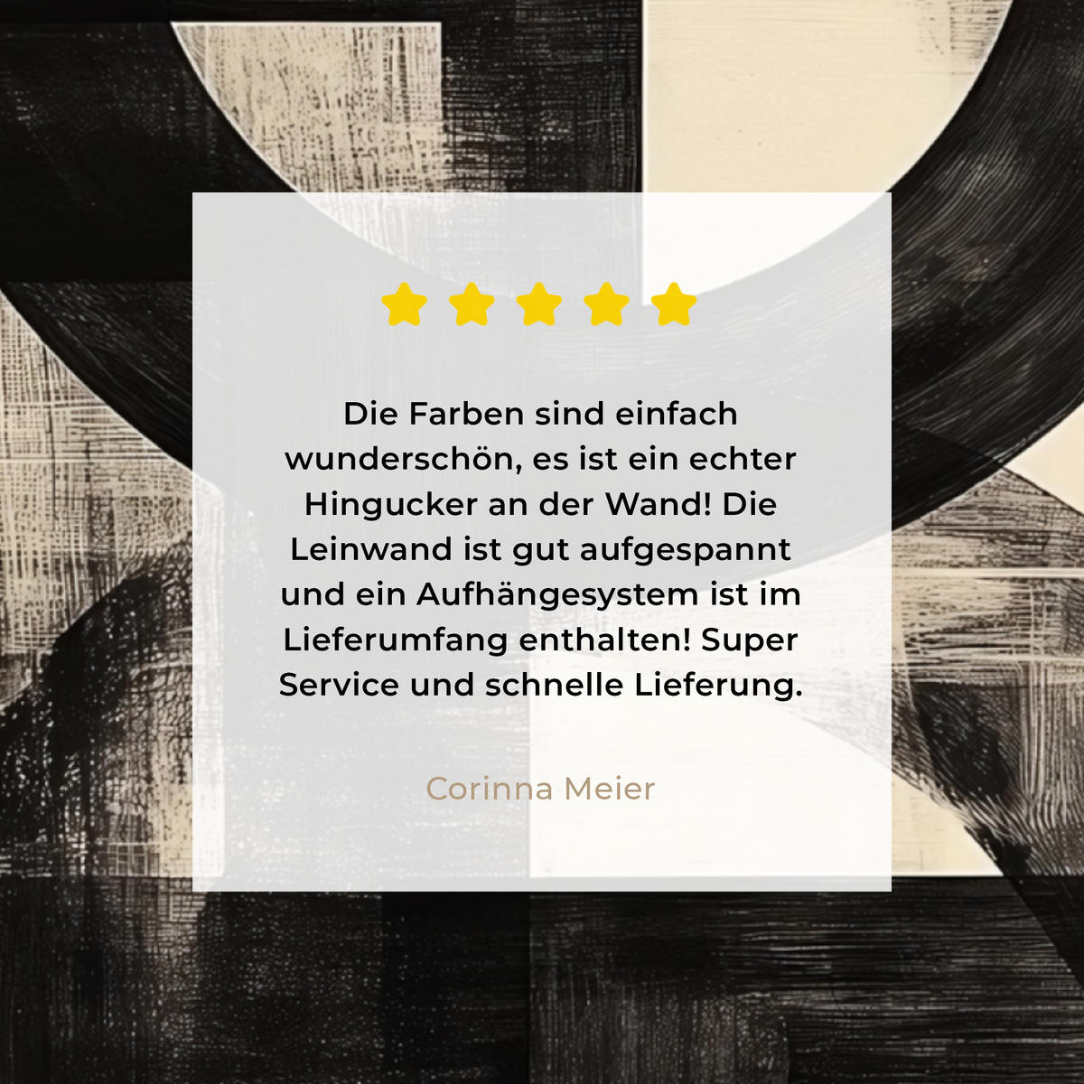 LEINWANDBILD Kreise - Balken - Schwarz - Abstrakt Deko Groß 90x90 cm - Schwarz, Textil (90/90cm) - MuchoWow