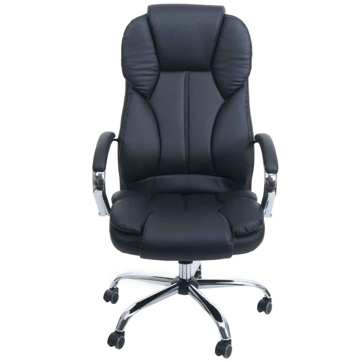 DREHSTUHL Texas XXL US-Version HxBxT 116x65x79cm Kunstleder Schwarz 150kg belastbar - Schwarz, Kunststoff (65/116/79cm) - PROREGAL