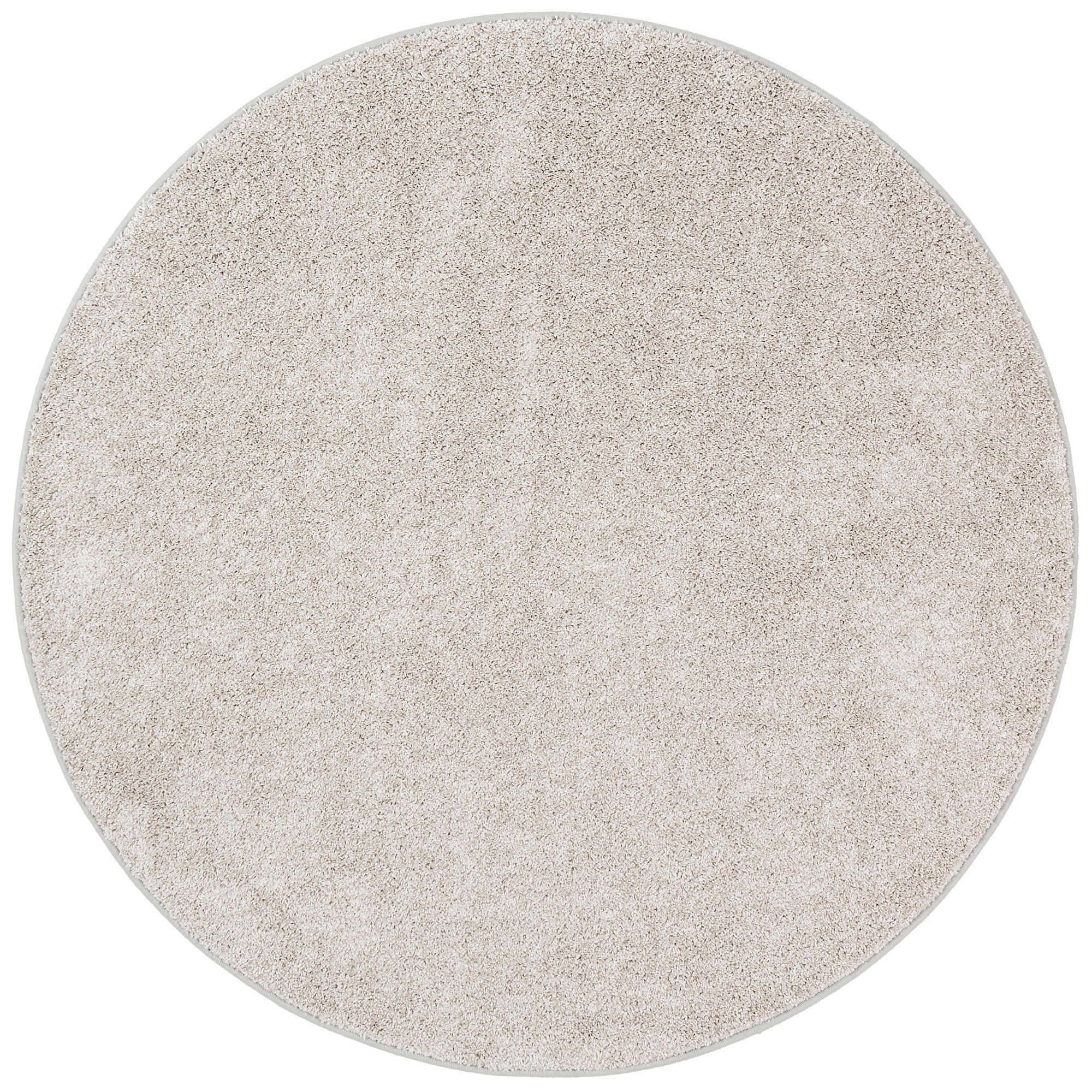 HOCHFLOR VELOURS TEPPICH MONA RUND - Silberfarben, Textil (100/100cm) - Snapstyle