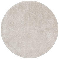 HOCHFLOR VELOURS TEPPICH MONA RUND - Silberfarben, Textil (100/100cm) - Snapstyle