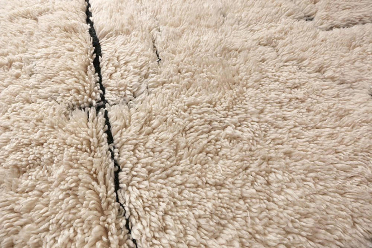 BERBERTEPPICH aus reiner Wolle 148x 200 cm - Beige, Naturmaterialien (148/200cm) - AFK Living