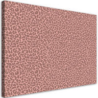 WANDBILD leopard leopard pelfpatches muster - Pink, Textil (60/40cm) - Feeby