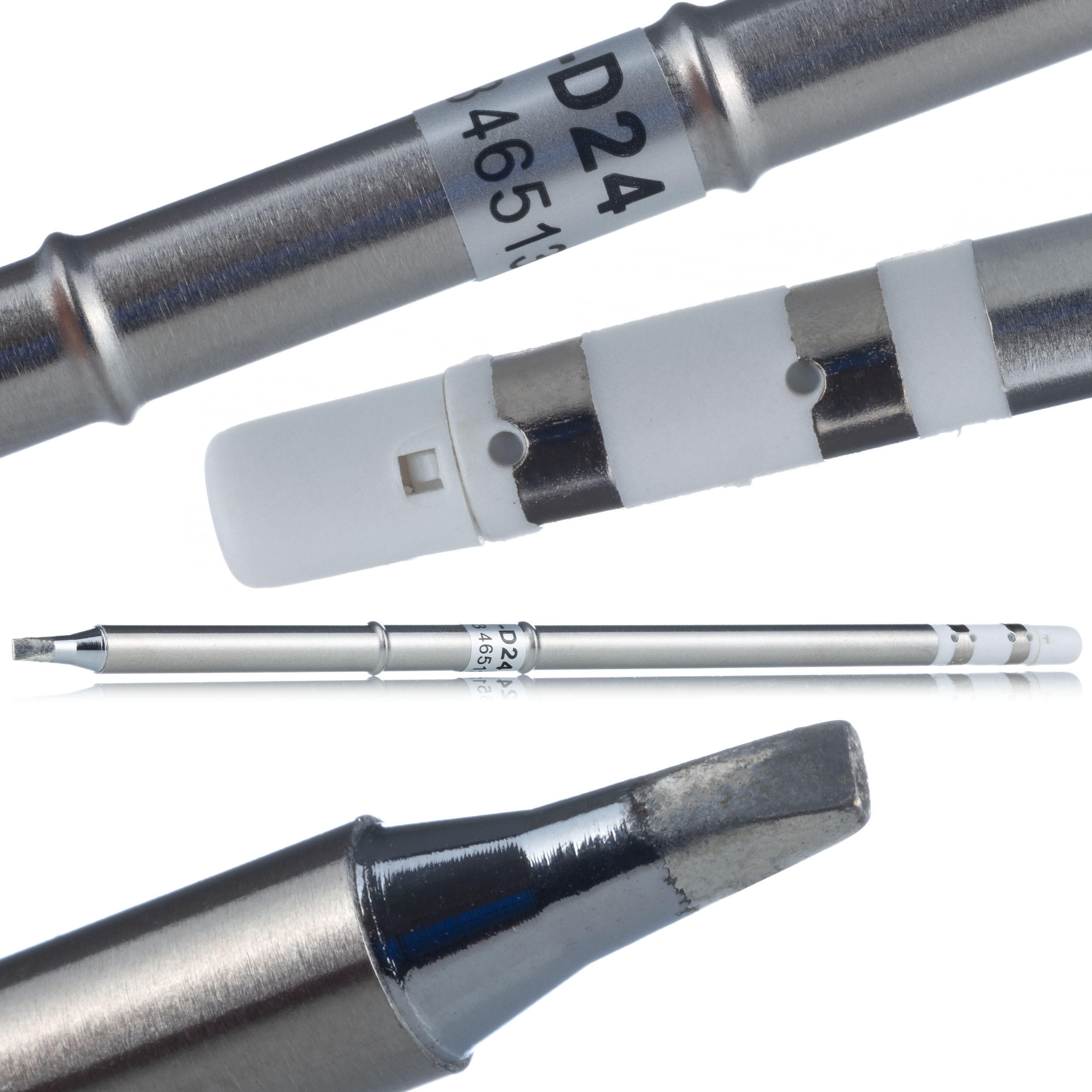 LÖTKOLBEN T12-D24, integrierte Heizung und Sensor, 300 °C in <10 s, Schnellwechsel, kompatibel mit T12 Lötstationen - Multicolor, Kunststoff/Metall (10/10/10cm)