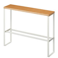 SCHUHSTÄNDER Tower 5152 Weiß Metall mit Holzablage, 41 x 50 x 12 cm - Weiß, Metall (50/41/12cm) - Yamazaki