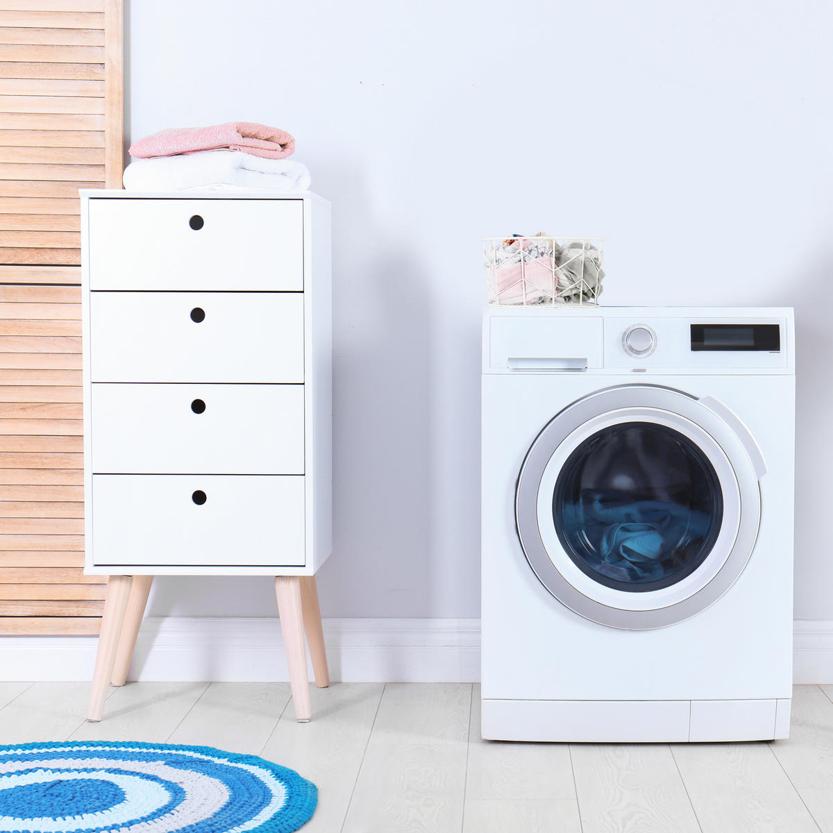 DRAHTKORB - Weiß, Metall (22/12.5/22cm) - Relaxdays