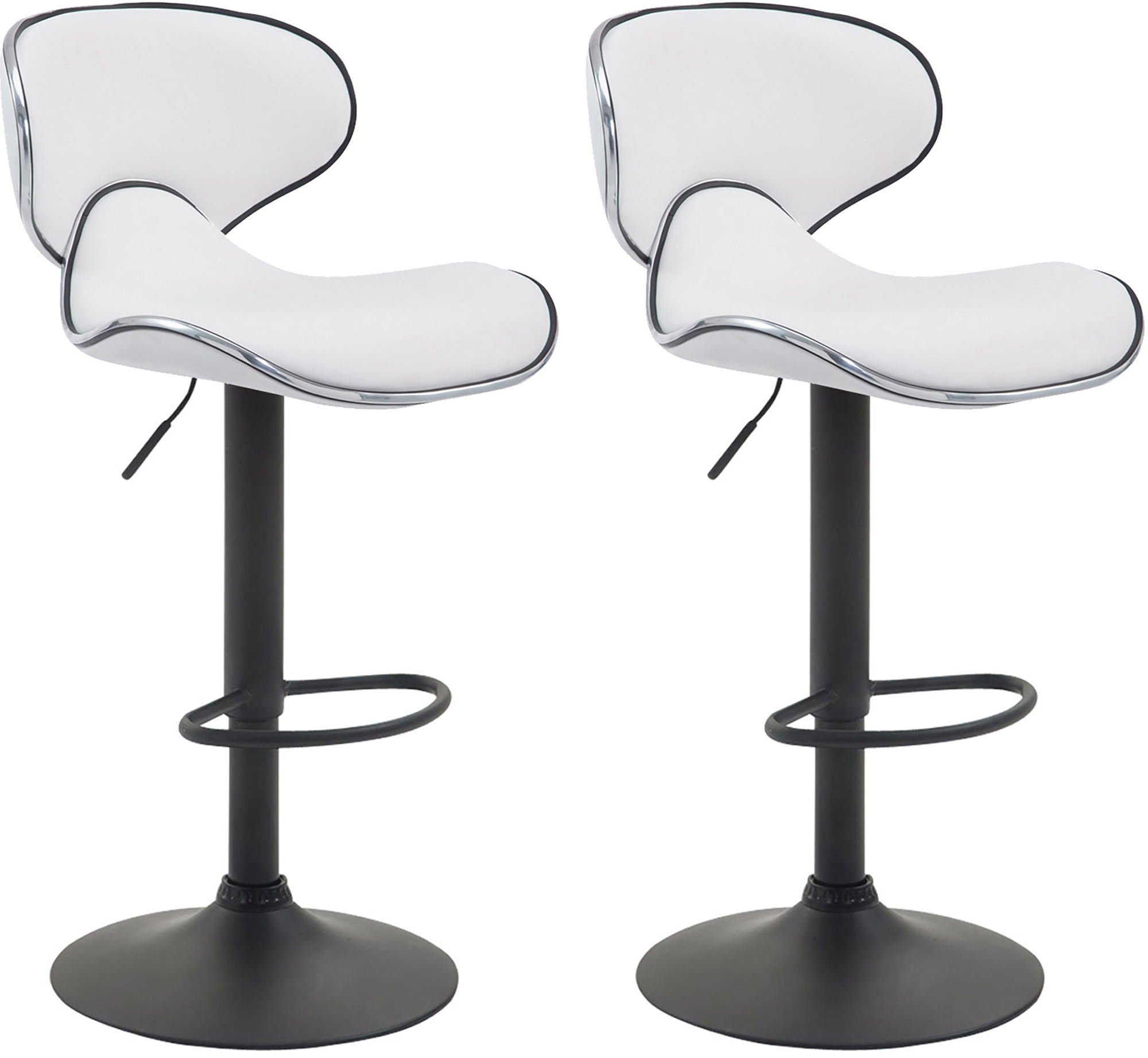 Deluke Barhocker Weiß 46x88x49 cm
