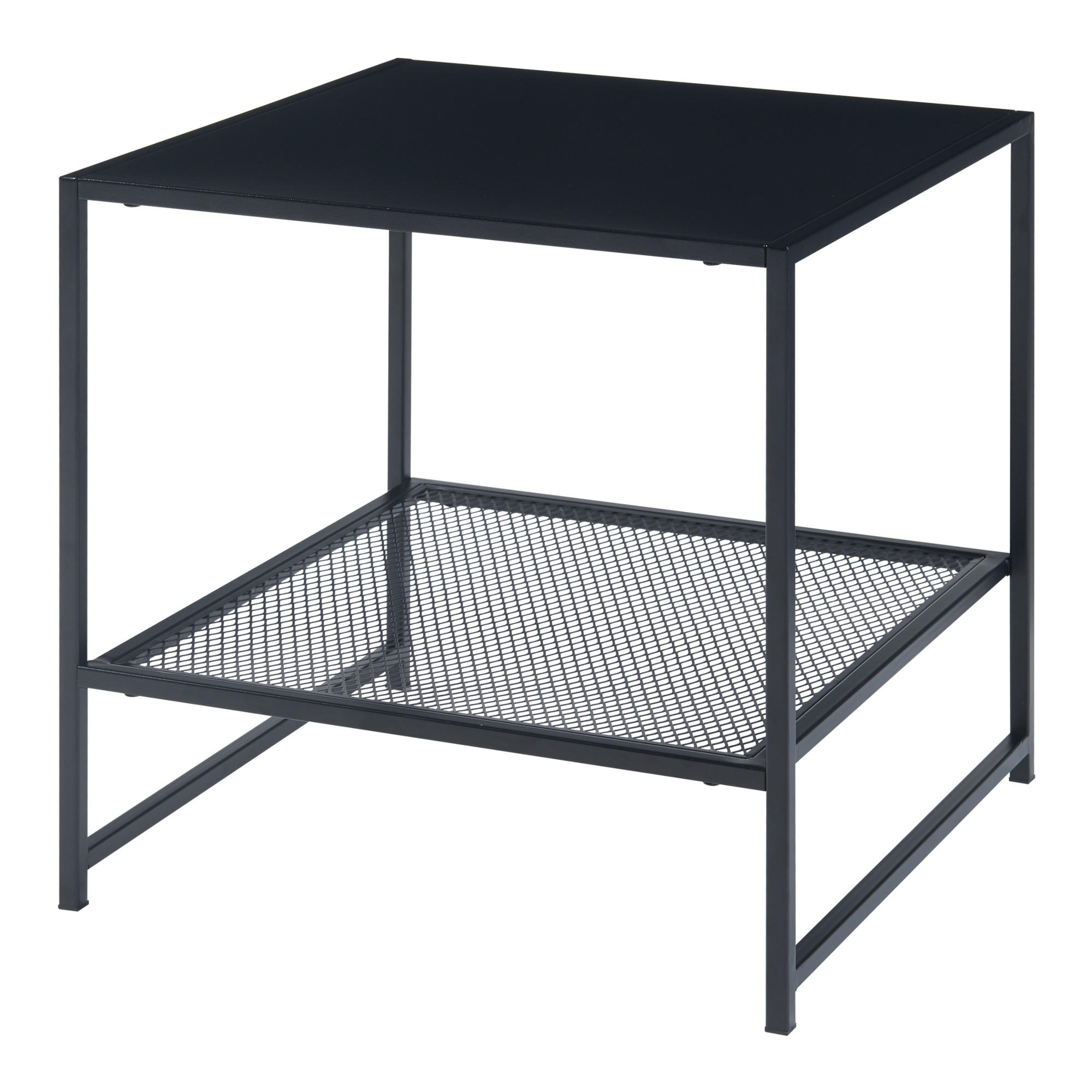 BEISTELLTISCH Ruokolahti - Schwarz, Metall (51/51/51cm) - [en.casa]
