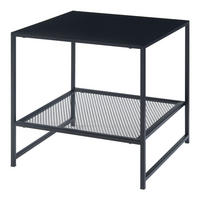 BEISTELLTISCH Ruokolahti - Schwarz, Metall (51/51/51cm) - [en.casa]