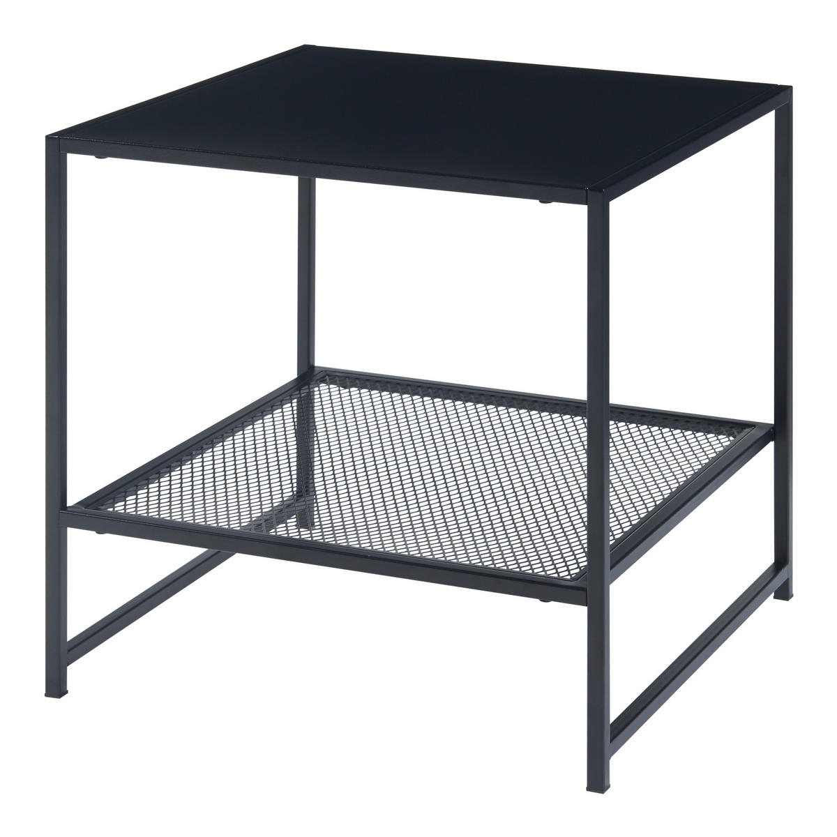 BEISTELLTISCH Ruokolahti - Schwarz, Metall (51/51/51cm) - [en.casa]