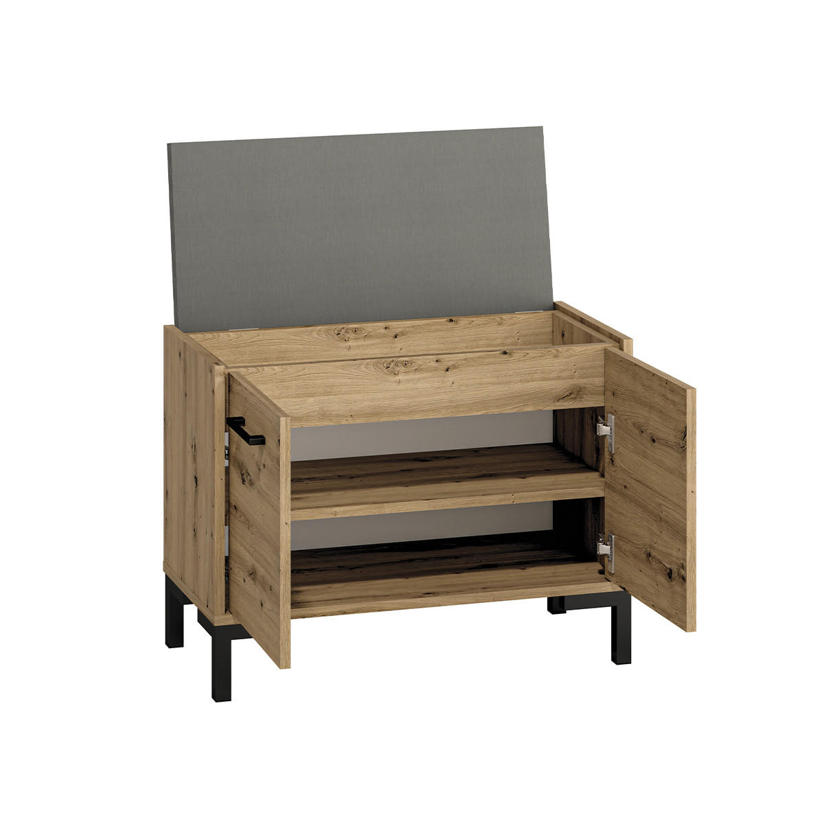 SCHUHMÖBEL Liora Holz - Braun, Holzwerkstoff (70/54/34cm) - Petits-meubles