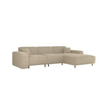 ECKSOFA Gloria In Scala - Sandfarben, Holzwerkstoff/Textil (266/165cm) - Fun Möbel