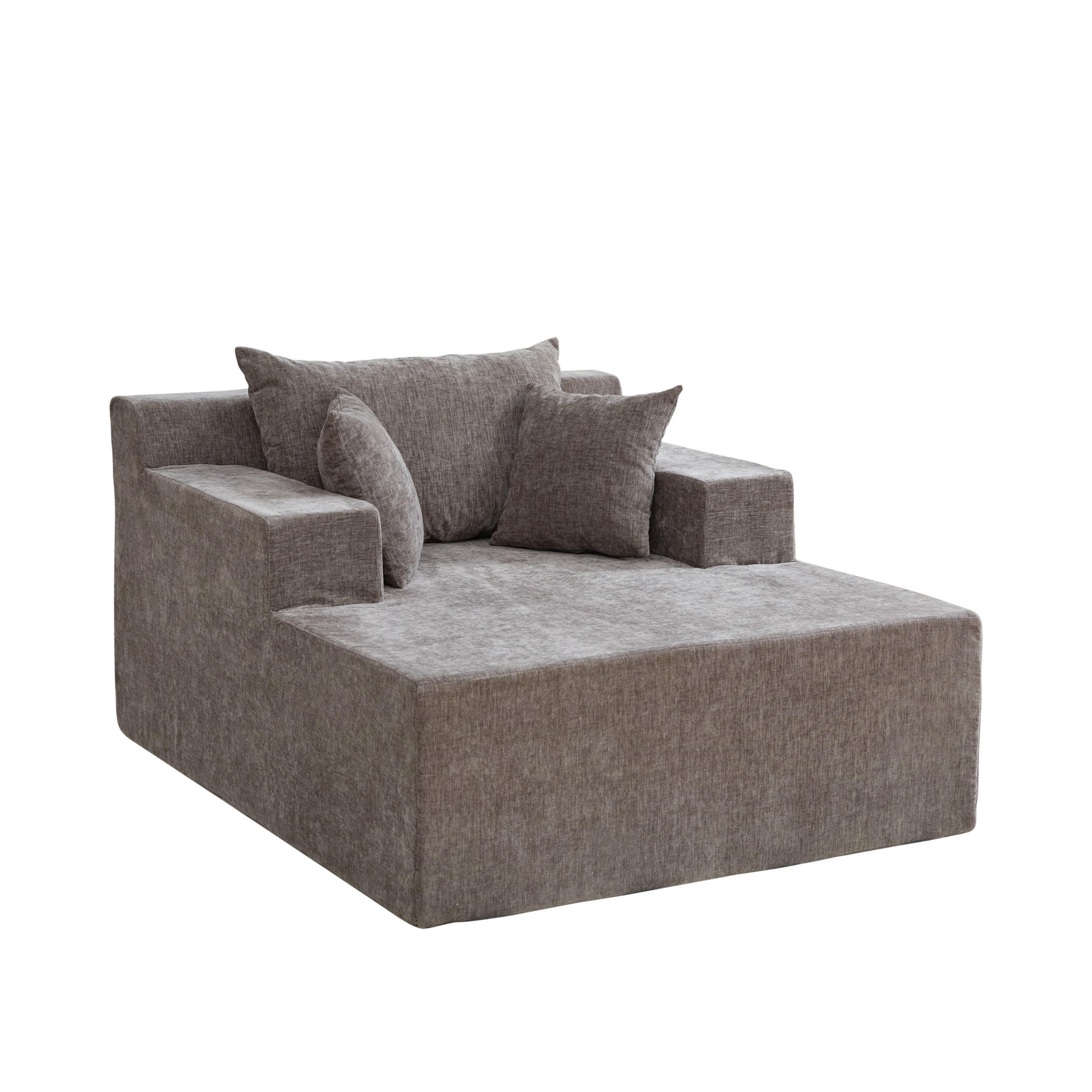 XXL-SESSEL DE-35162 mit 30D Schaumstoff Grau - Grau, Textil (113/78.5/140cm) - ComfortXL