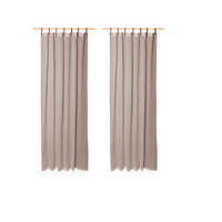 SCHLAUFENSCHAL Evi 2er Set taupe - Taupe, Textil (135/245/245cm) - Magma Heimtexx