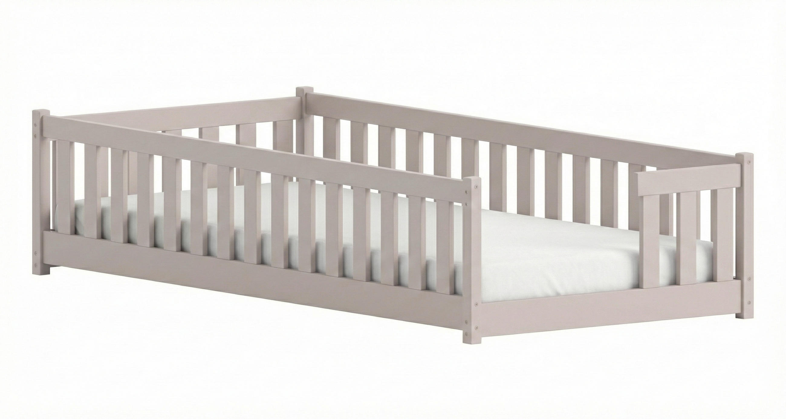 BODENBETT mit Matratze 90x200 cm in Kaschmir - Kaschmir, Holz (90/200cm) - Kids Collective