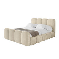 POLSTERBETT mit Bettkasten, Fußteil und Lattenrost, Boxbett ohne Matratze - KALA-Z 180x200 Beige - Ecru, Holzwerkstoff/Textil (180/200cm) - ALTDECOR