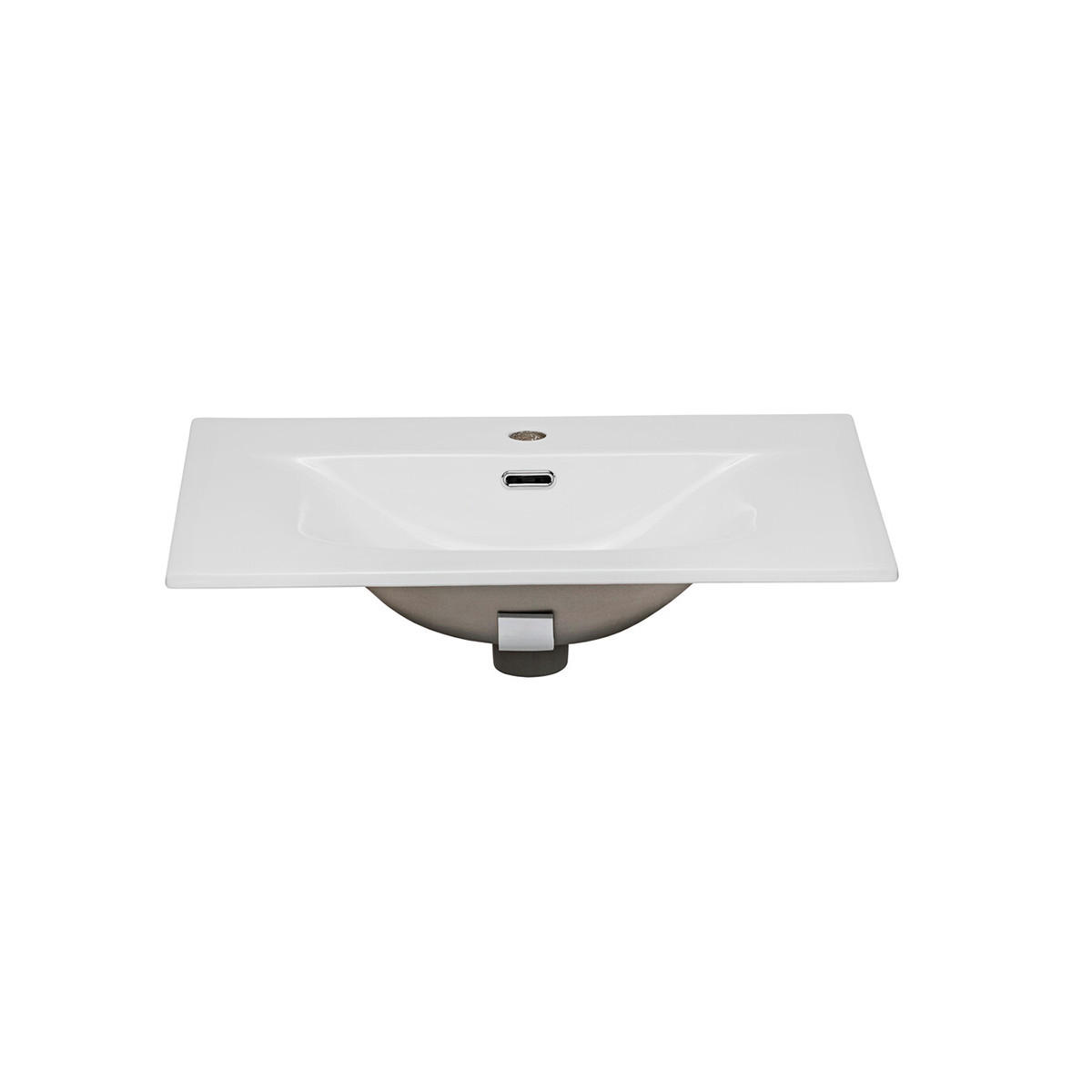 UMIVAONIK 80cm Elena Drvo i crno - smeđa, drvni materijal (80/50/46cm) - Petits-meubles