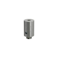 DECKENTRÄGER FÜR INNENLAUFSTANGEN 20 mm Ø, Sonius 1-läufig, Edelstahl-Optik, Packung 2 Stück - Edelstahlfarben, Metall (1.6/3/1.6cm) - INTERDECO