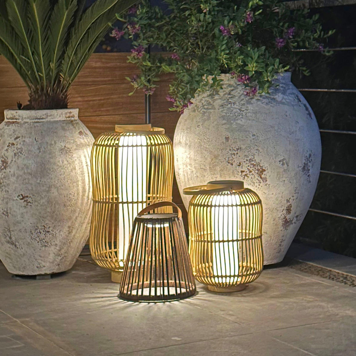 SOLARLATERNE EVANIA braun - Braun, Kunststoff (33/33/43cm) - Lumisky