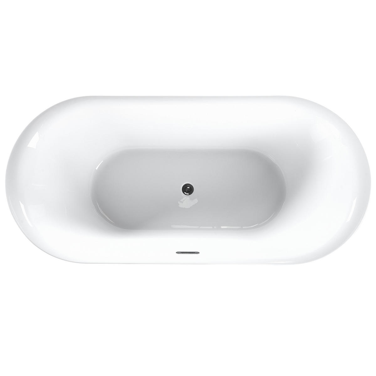 BADEWANNE FREISTEHEND 80x170x58 cm rot Carrera - Rot, Kunststoff (80/58/170cm) - Beliani