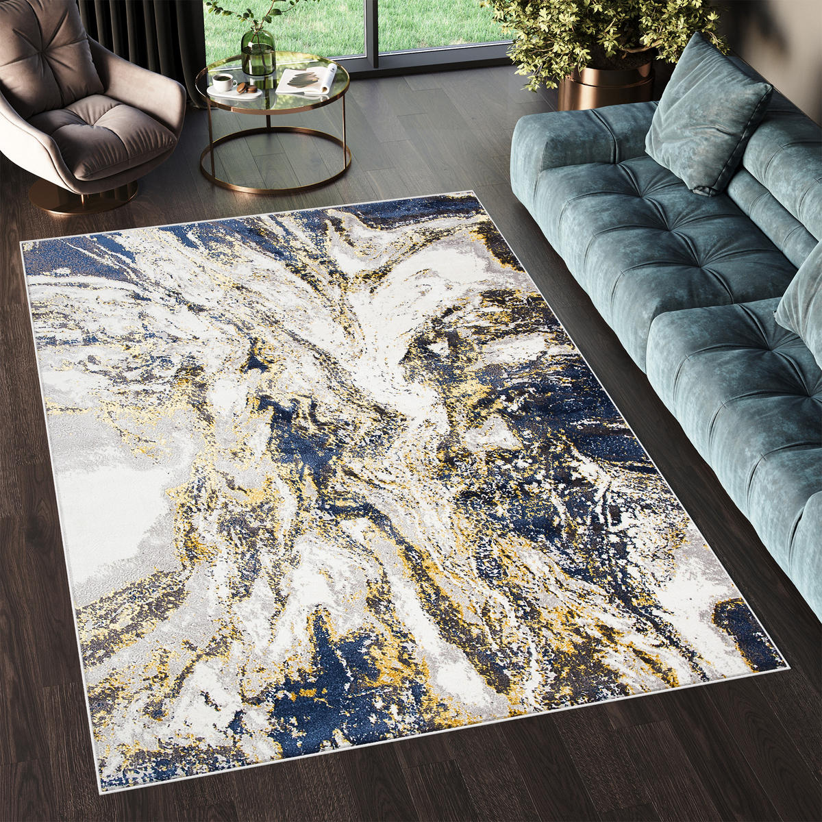 TEPPICH SHINE Creme 80/150 cm - Creme, Textil (80/150cm) - Tapiso