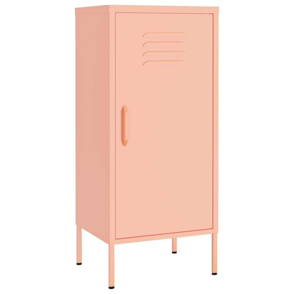 LAGERSCHRANK Rosa 42,5/35/101,5 Cm Stahl - Rosa, Metall (35/101.5/43cm) - vidaXL