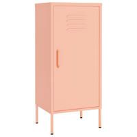 LAGERSCHRANK Rosa 42,5/35/101,5 Cm Stahl - Rosa, Metall (35/101.5/43cm) - vidaXL