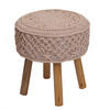 SITZHOCKER Beige - Beige, Textil (41/45/41cm) - MCW