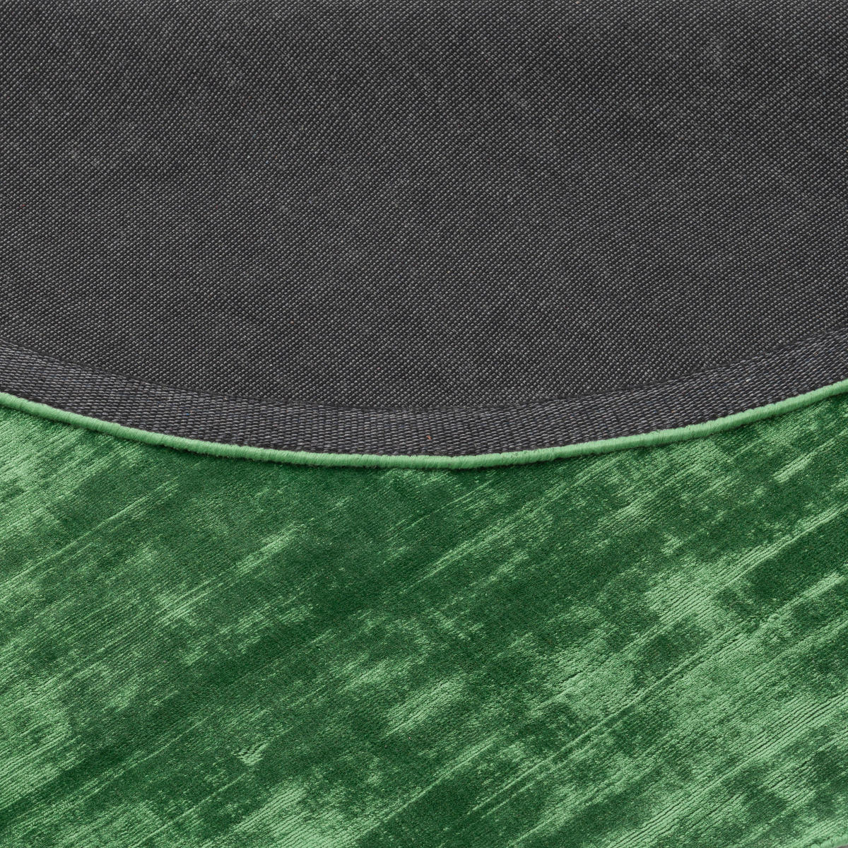 LUXUS DESIGNER TEPPICH ROMA RUND - Grün, Textil (150/150cm) - Pergamon