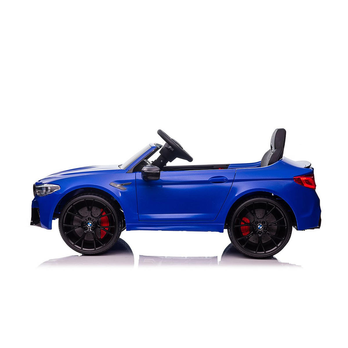 ELEKTROAUTO BMW M5 blau Fernbedienung Musik Eva-Räder Bluetooth - Blau, Kunststoff (124/74/55cm) - Chipolino