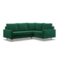 ECKSOFA Blank rechts flaschengrün - Grün, Textil (223/172cm) - SIMKAM Furniture