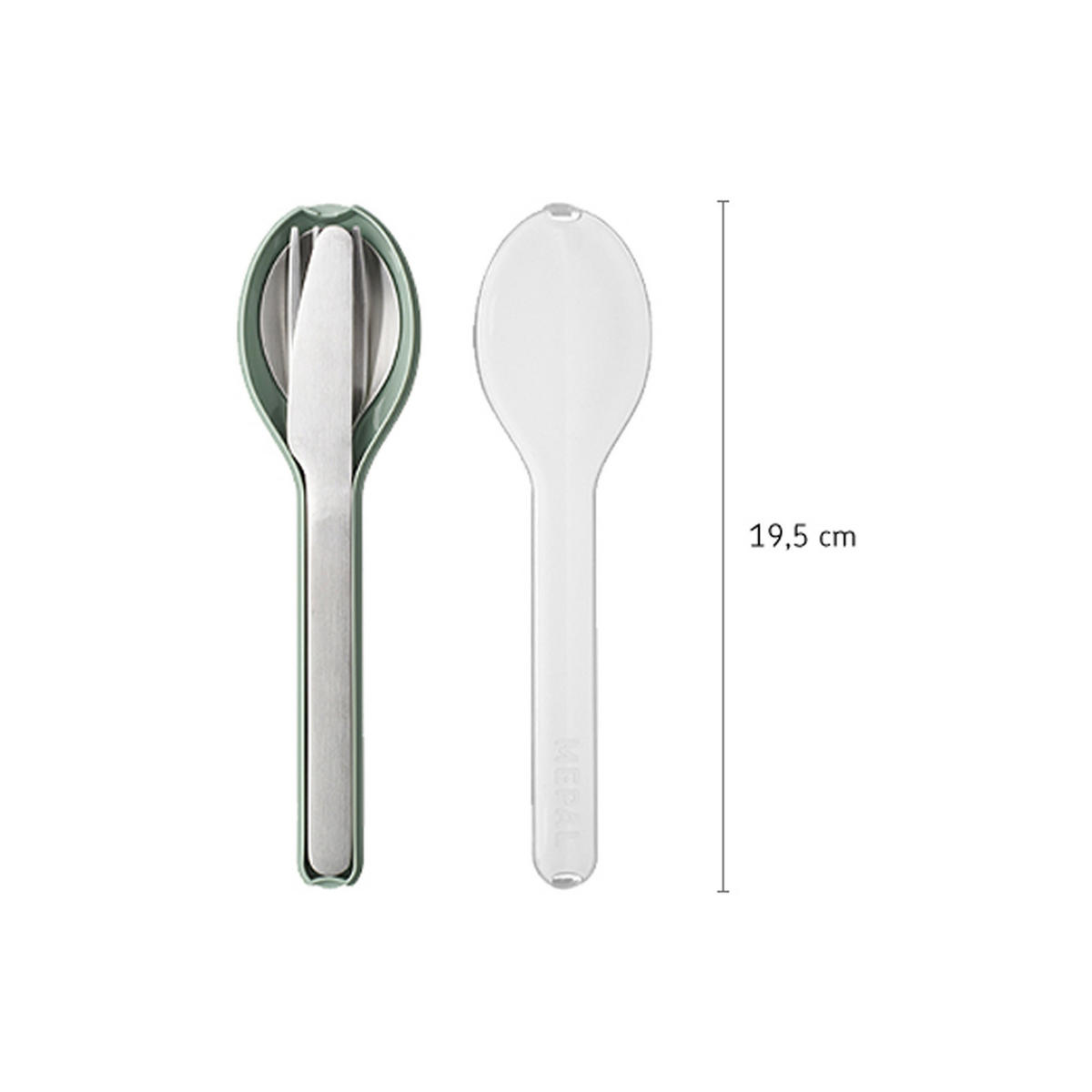 BESTECK-SET Ellipse Vivid Blue - Blau, Metall - Mepal